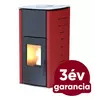 Kép 1/9 - FALCON COMODO CENTRAL P12 vízteres pellet kályha (13 kW - bordó)