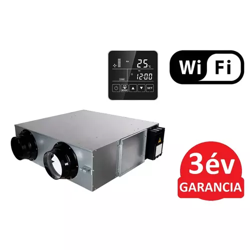 FALCON HRV CENTRAL 600 CF-BP Wi-Fi központi hővisszanyerős szellőztető berendezés