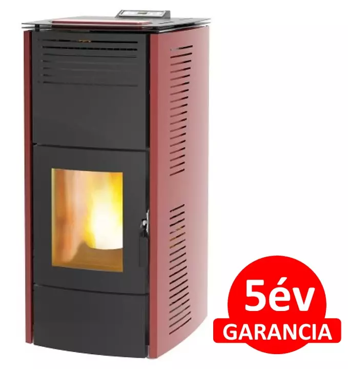 Centrometal CentroPelet ZV16 (16,1 kW) meleg levegős és vízteres pelletkályha (bordó)